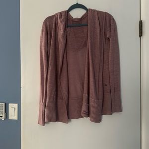 Pink Lululemon hooded sweater
